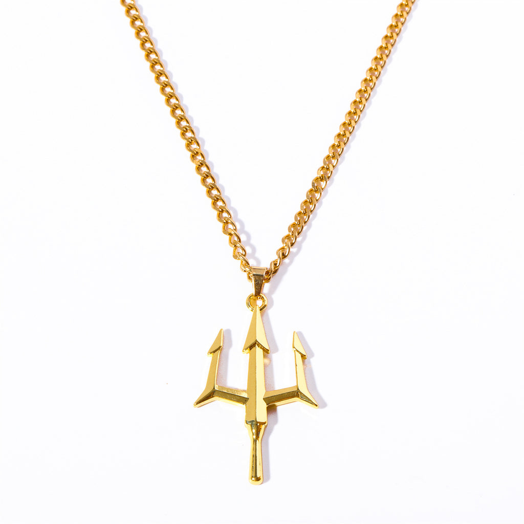 Trishul Pendant – Premium Gold-Plated Necklace
