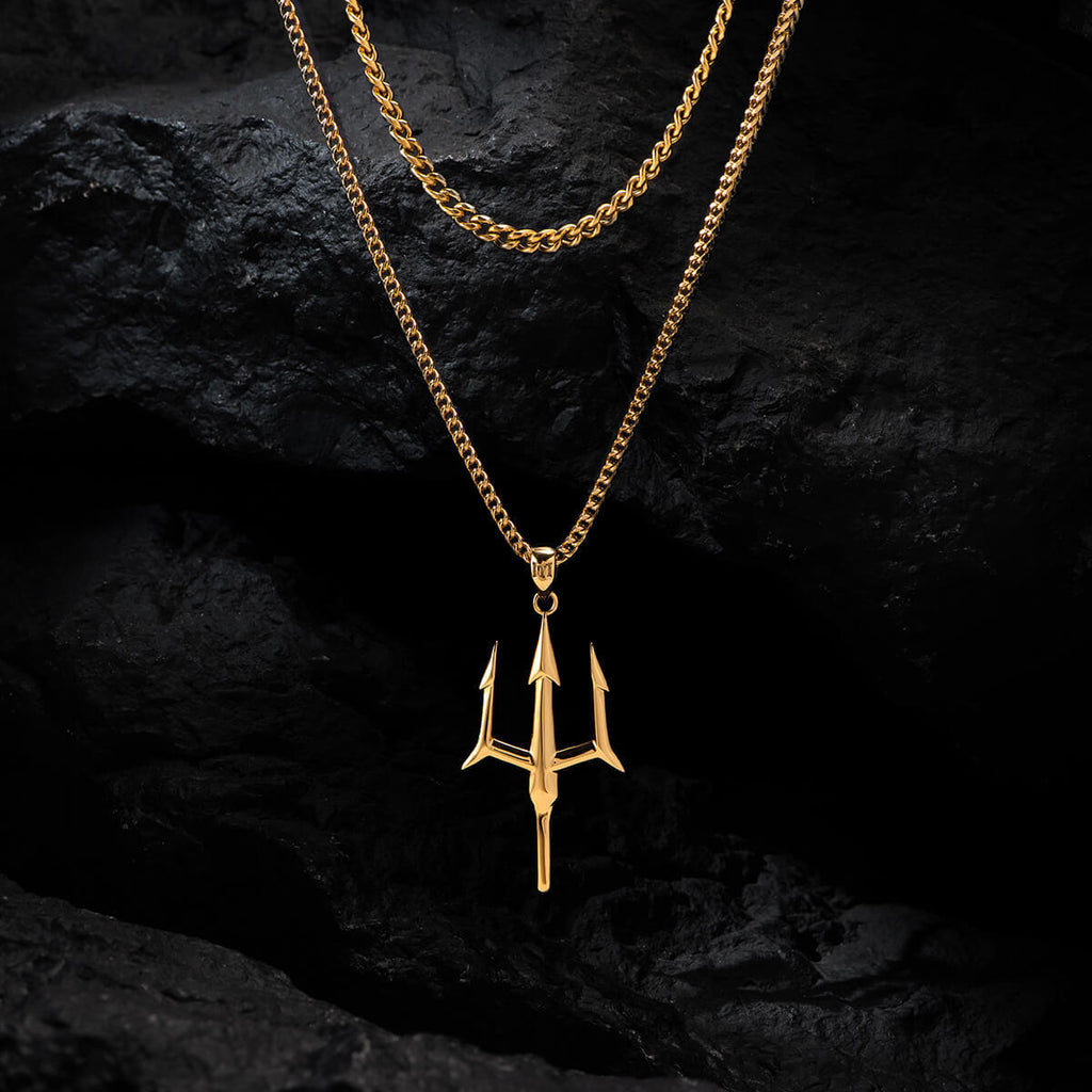 Trishul Pendant – Premium Gold-Plated Necklace